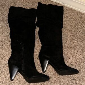 INC International Concepts GENUINE Leather Heels Boot Sz 7 Brand New, Never Worn